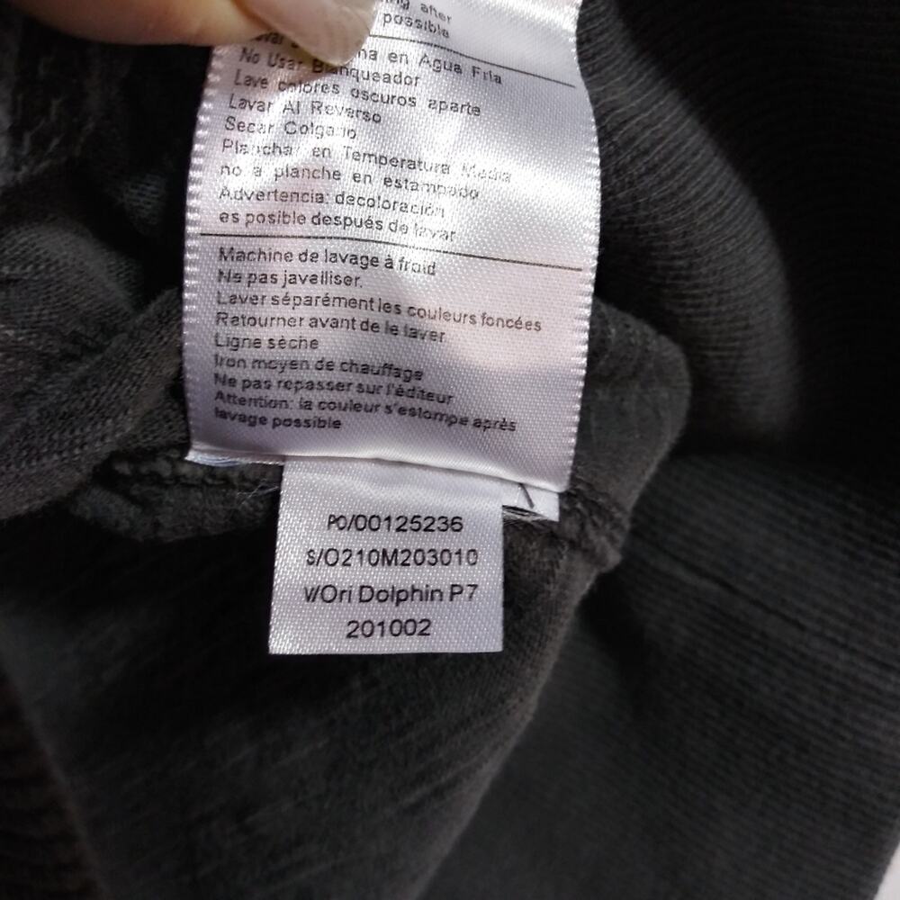 Vintage Y2k Converse All Star Slub Cotton Full Zip Hoodie Grey Size L - Picture 8 of 10